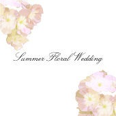 Delicate Pastel Zomer Bloem Foto Bewaar de Datum Save The Date