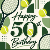 Tennis Save the Date Racket en Bal Design
