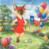 Texas Birthday Themed for Cat Lovers  Feestdagenkaart