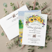 Zonnebloemen | Uitnodiging tot weddenschappen in W (Personaliseer deze collectie van deze onafhankelijke maker. Test)