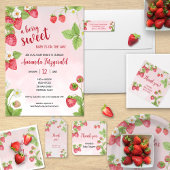 Sweet Strawberry Waterverf Baby shower Bedankdoosjes