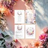 Baby in Bloom Elegant Bloemen Baby shower Menu