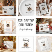 Sweet Baby Is Brewing Halloween Baby Shower Bedankkaart