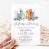 Een Baby brouwt Baby shower dank je Ronde Sticker