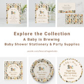 Budget Koffie Baby Brouwen Baby shower Bedankt