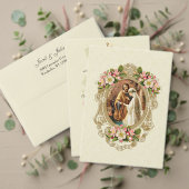 Trouwringen Cross Cherry Blossoms Hart Sticker (Personaliseer deze collectie van deze onafhankelijke maker. Test)