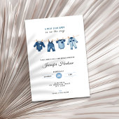 Blue Jean Baby Shower Invitation - Denim Theme Kaart
