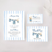 Een Blue Jean Baby Baby shower Boy Bedankt Card