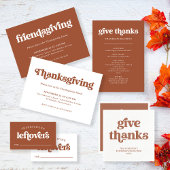 Geef Bedankt | Boho Retro Thanksgiving Servet