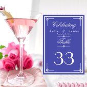 Mooie blauwe chique bruiloft website RSVP kaart