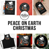 Blauwe Witte Duif Vrede op Aarde Kerstmis Muismat