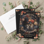 Generic Gothic  Kissing Skeletons Bruiloft Informatiekaartje (Personaliseer deze collectie van deze onafhankelijke maker. Test)