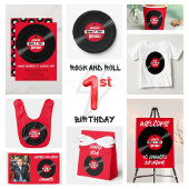 Rockin Verjaardag Vinyl Record rood Bedankdoosjes