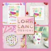 Tutti Frutti Papier Borden Papieren Bordje