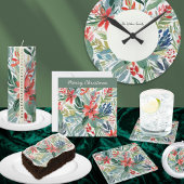 Rode Kerstster Bloemen Bladeren Pretty Chic Bloemm Feestdagenkaart