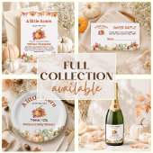 Een Klein Eikel Is Op Weg Fall Baby Shower Bedankkaart