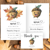Herfst cartoon eikel Baby shower Papieren Bekers