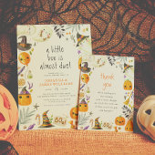 Een klein Boo Ghost- en Pumpkin Halloween-Baby sho Kaart