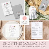 Halloween Herfst Little Boo Baby shower QR-code Papieren Bordje