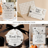 Little Boo Halloween Baby shower Favoriet Dank u Ronde Sticker