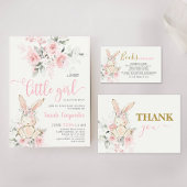 Bunny Baby shower Meisje Poster