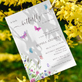 Waterverf Vlinder Baby shower Favor Sign Poster