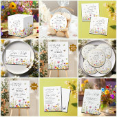Kaarten & Geschenken Wildflowers Vlinders Baby sho Reclamebord Met Voetstuk