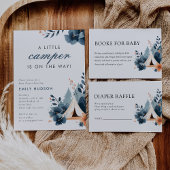 Een beetje Camper Forest Baby shower Invitation Kaart