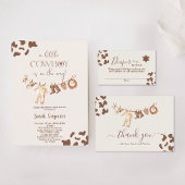 Een kleine Cowboy Baby shower Boy Gift Label Cadeaulabel