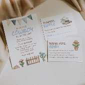 Hand getrokken blauwe broodje in de oven Baby Boy  Etiket