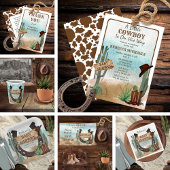 Een klein Cowboy Western Baby shower Bedankdoosjes