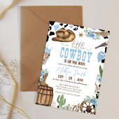 Little Cowboy Black and Blue Cow Pattern Papieren Bekers
