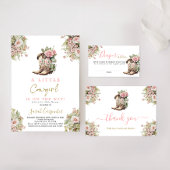 Een kleine cowgirl Baby shower meisje uitnodigen Kaart