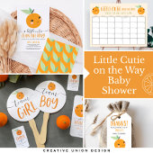 Kleine Cutie Citrus Oranje Big Bro om Button te wo