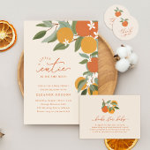 Little Cutie Citrus Sinaasappels Dank u Ronde Sticker