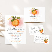 Een beetje schattig Sinaasappel Clementine Baby sh Papieren Bekers