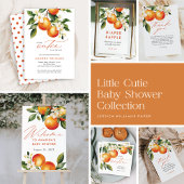 Kleine Cutie Sinaasappel Clementine Baby shower Fa Spandoek