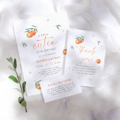 Een kleine stropdas is op weg naar Oranje Baby sho Folie Uitnodiging