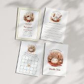 Een Kleine Dumpling Mocha Mousse Baby Shower Kaart