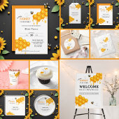 A Little Honey Is On The Way Honingraat Baby showe Bedankzakje