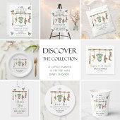 Een beetje jager baby shower cupcake topper ronde sticker