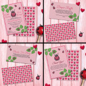 A Little Love Bug Is On The Way Ladybug Waterfles Etiket