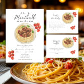 Pasta Baby shower Cards & Gifts Poster