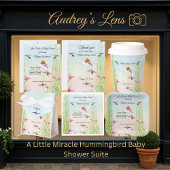 Hummingbird & Wildflower Baby Shower Flyer