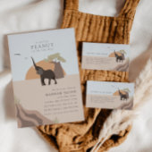 Een beetje pinda | Safari Luier Raffle Informatiekaartje