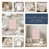 Little Piece of Heaven pink Favors Table Sign card Kaart