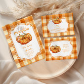 Een beetje pompoen Herfst Herfst Baby Luier Raffle Informatiekaartje