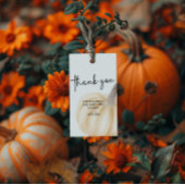 Pompoen Baby shower Bedankt Teken Poster