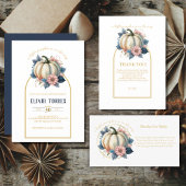 Een kleine pompoenherfst Herfst Floral Baby shower Tote Bag