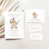 Een beetje pompoen Baby shower partij geeft de voo Poster